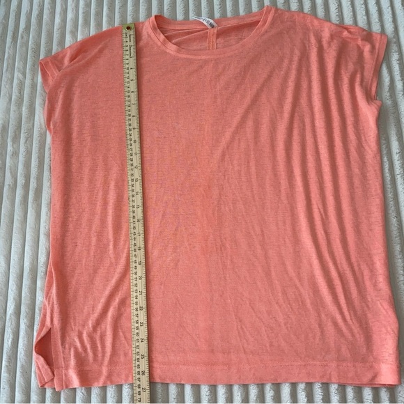 Athleta Peach-Pink Relaxed Short Sleeve Tee Small - Picture 7 of 7
